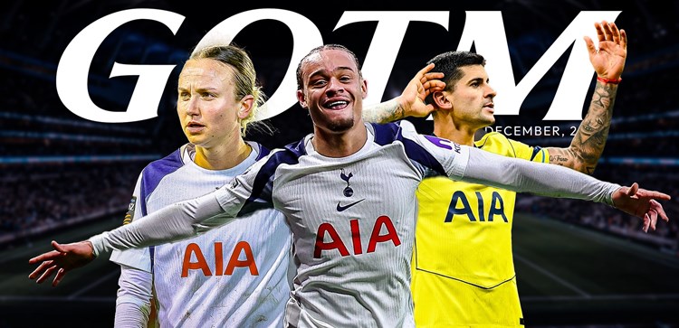 Vote for your December, 2025, Goal of the Month - Tottenham Hotspur